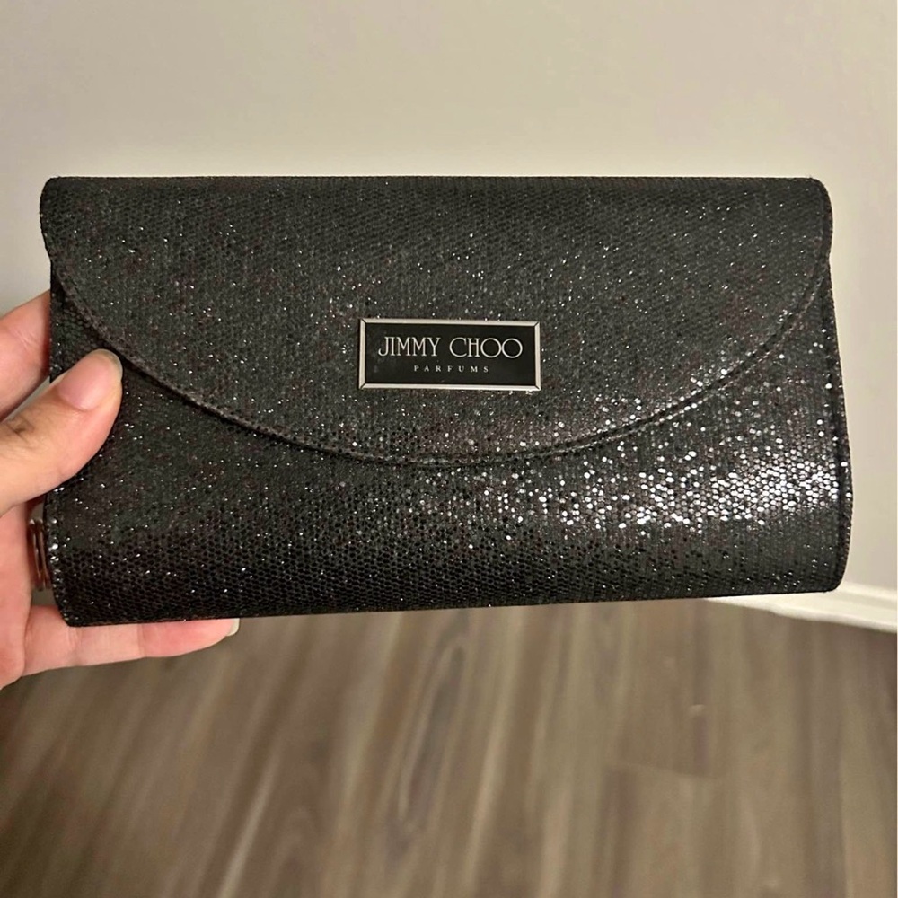 Jimmy Choo Sparkling Black Evening Clutch